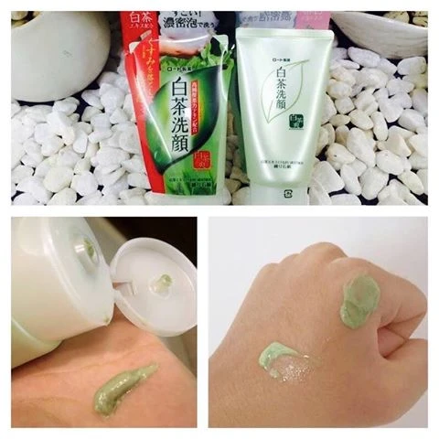 Sữa Rữa Mặt Rohto Shirochasou Green Tea Foam Chính Hãng Nhật Bản - ảnh 3