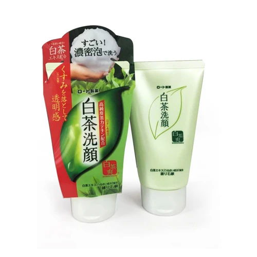 Sữa Rữa Mặt Rohto Shirochasou Green Tea Foam Chính Hãng Nhật Bản - ảnh 1