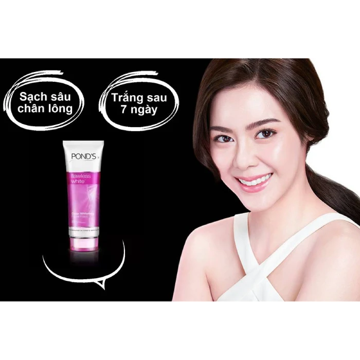 Sữa Rửa Mặt Trắng Không Tì Vết Cao Cấp Pond's Flawless White Thái Lan - ảnh 2
