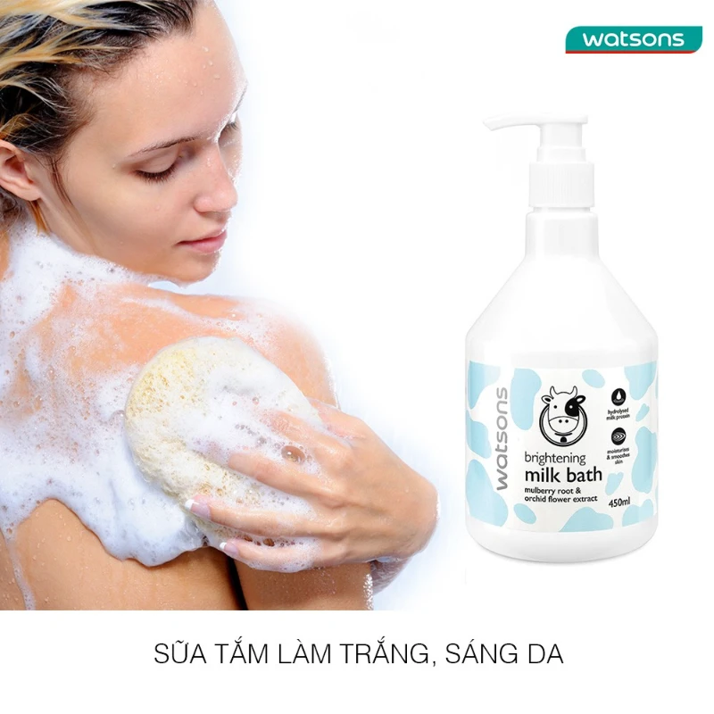 Sữa Tắm Con Bò Watsons Milk Bath Thái Lan Chính Hãng - ảnh 3