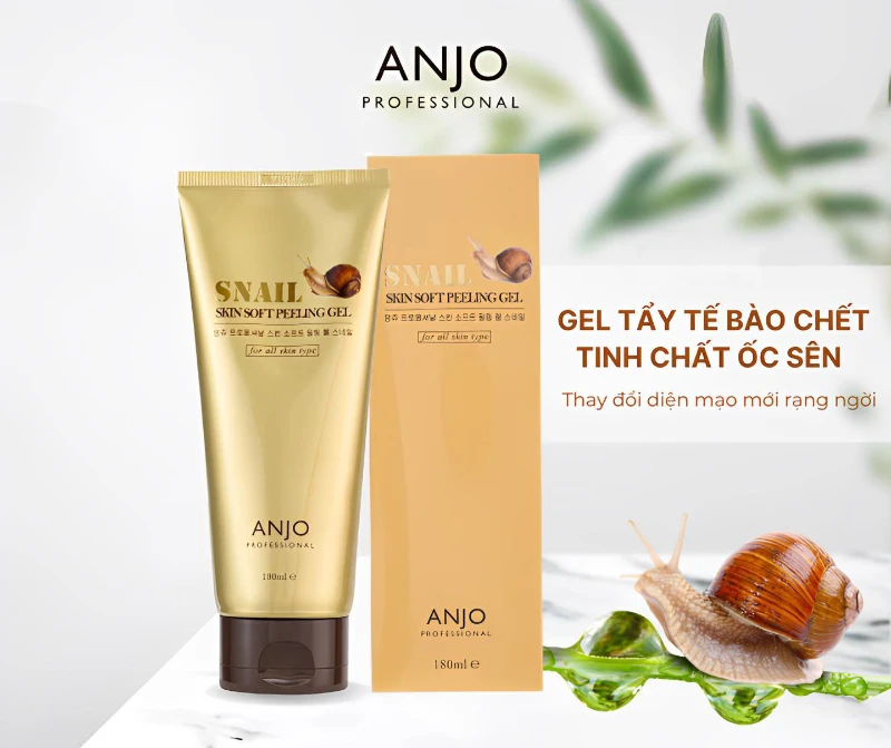 Tẩy Tế Bào Chết Anjo Professional Tinh Chất Ốc Sên 180ml - ảnh 3