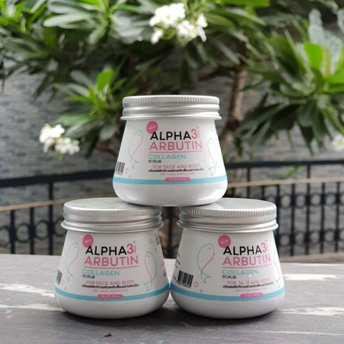 Tẩy Tế Bào Chết Mặt và Body Alpha Arbutin Scrub 3 Plus Thái Lan Chính Hãng - ảnh 1