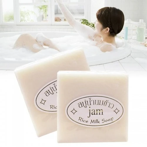 Xà Phòng Tắm Trắng Cám Gạo Rice Milk Soap Thái Lan - ảnh 3