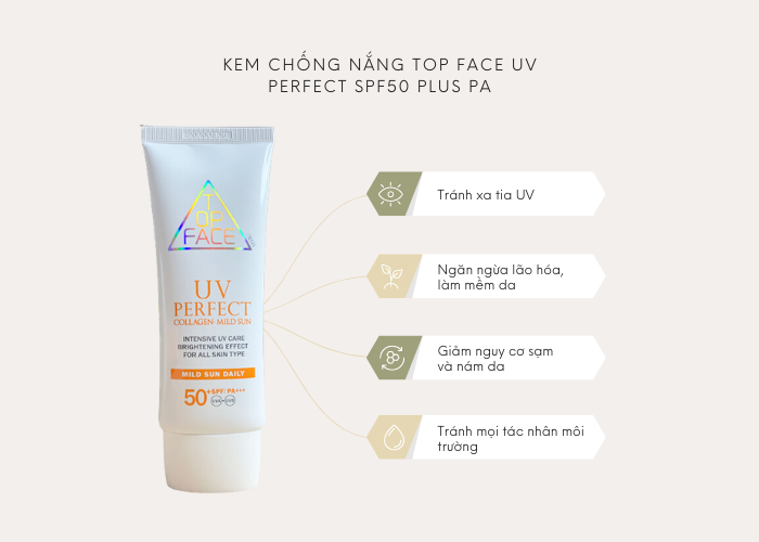 Kem Chống Nắng Top Face UV Perfect SPF50 Plus PA bi-quyet-mua-sam - 1