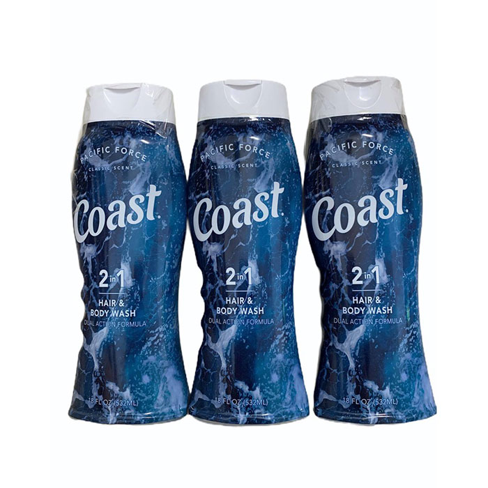 Sữa tắm gội Coast Hair & Body Wash 532ml