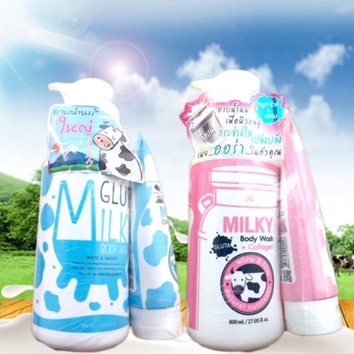 Sữa Tắm Milky Gluta Tặng Kèm Sữa Rửa Mặt Milky Gluta Chính Hãng Thái