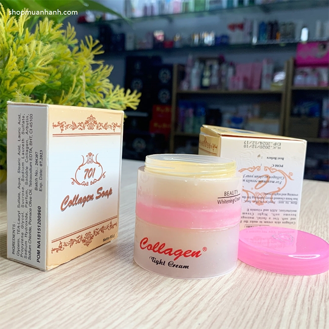 Bộ Siêu Trị Nám Tàn Nhang Collagen Plus Vit E Indonesia Kem Trị Nám-1