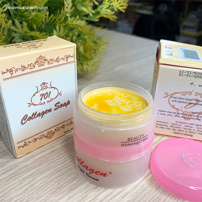 Bộ Siêu Trị Nám Tàn Nhang Collagen Plus Vit E Indonesia Kem Trị Nám-2