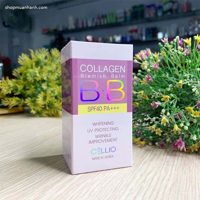 Kem Nền Cellio Collagen Blemish Balm B.B SPF 40 PA+++ Trang Điểm Khuôn Mặt-3