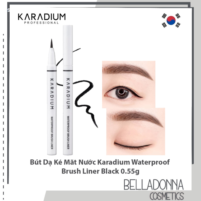 Bút lông kẻ mắt Karadium WaterProof Brush Liner Black Dưỡng mắt-1