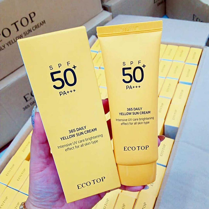 Kem chống nắng Ecotop 365 Daily Yelllow sun cream SPF 50+/ PA++ Kem Chống Nắng-1