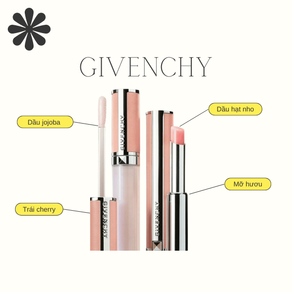 Son dưỡng cấp ẩm Givenchy - Giải pháp hoàn hảo cho đôi môi mềm mại Dưỡng Da Mặt-1