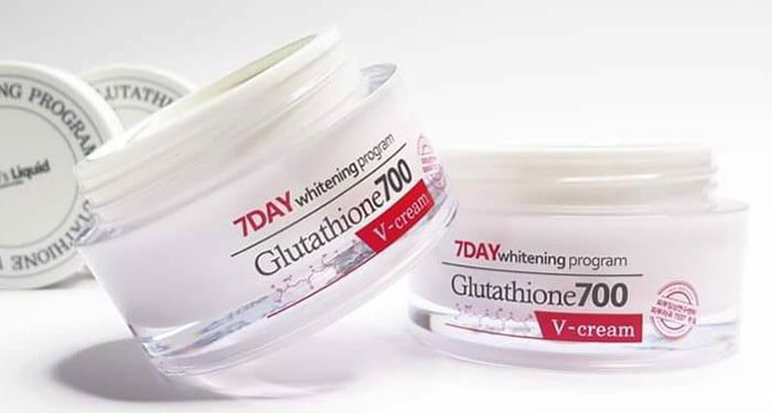 Kem Trắng Da 7Day Whitening Program Glutathione 700 V-cream Dưỡng Da Mặt-1