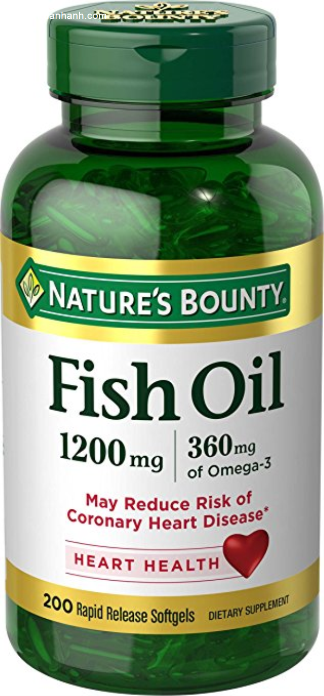 Viên Uống Dầu Cá Nature’s Bounty Fish Oil 1400 mg 130 Viên Mỹ Sức Khỏe-1