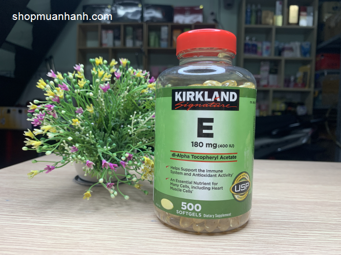 Viên Uống Vitamin E 400 IU Kirkland 500 Viên Sức Khỏe-1