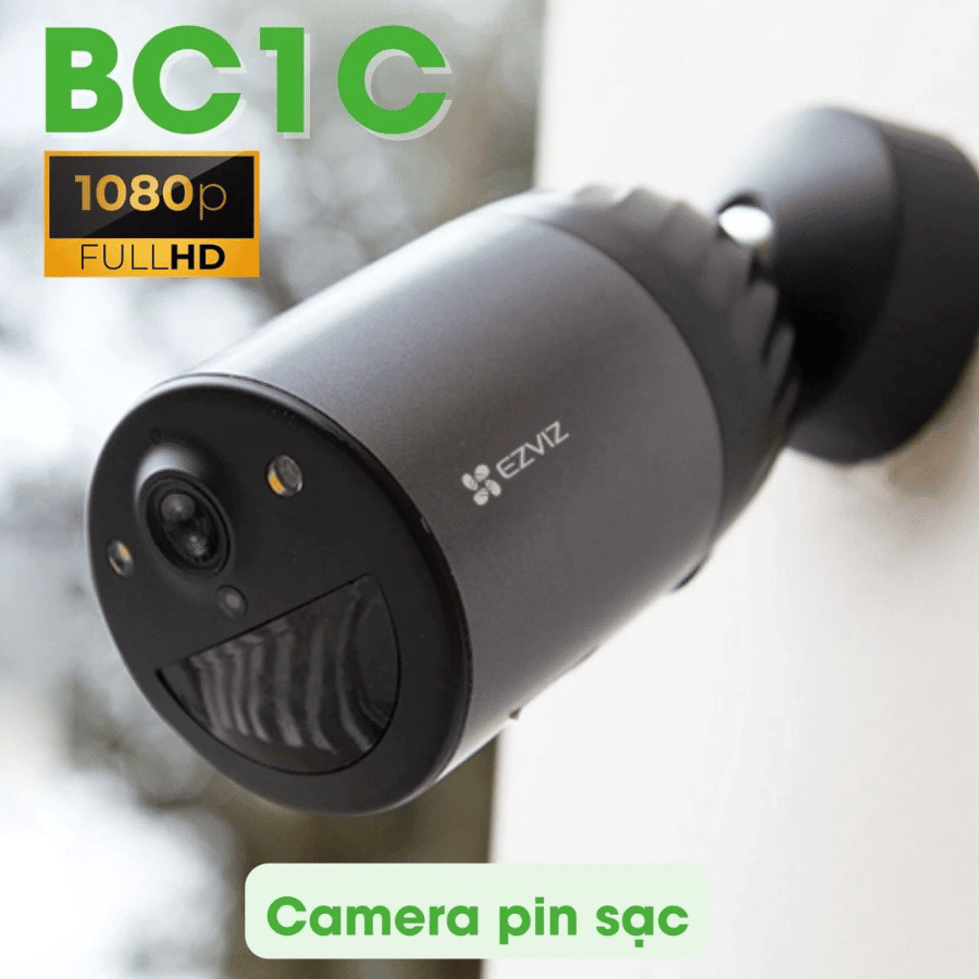 Camera Wi-Fi Ezviz BC1C 2MP | Tích hợp ROM 32GB - Ngoài Trời