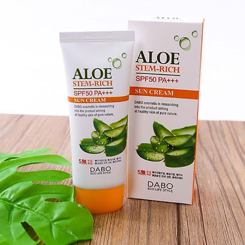 Kem Chống Nắng Chiết Xuất Lô Hội SPF 50Plus PA Dabo Chính Hãng Hàn Quốc