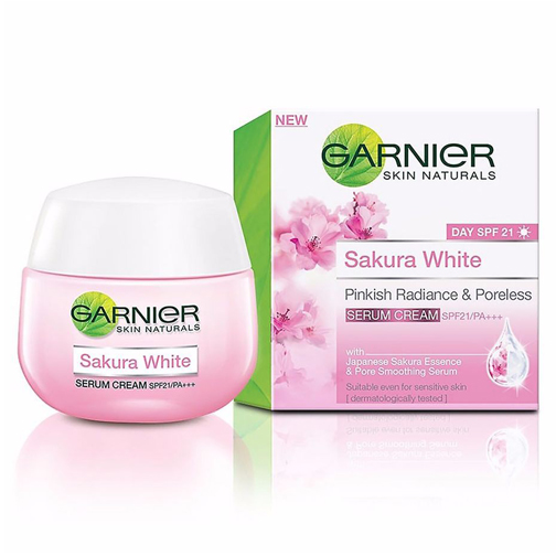 Kem Dưỡng Trắng Da Garnier Sakura White SPF21 Thái Lan