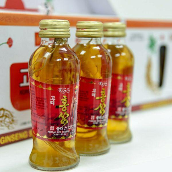 Nước Hồng Sâm Có Củ Won Ki Sam (120 ml x 10 chai)