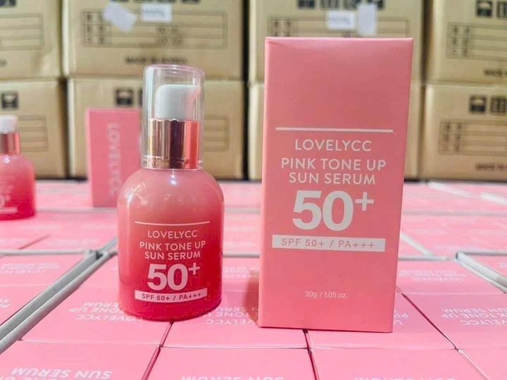 Serum chống nắng Lovelycc Pink Tone Up Sun Serum