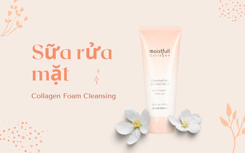 Sữa rửa mặt Collagen Foam Cleansing - Giúp căn bóng da mặt chống lão hoá