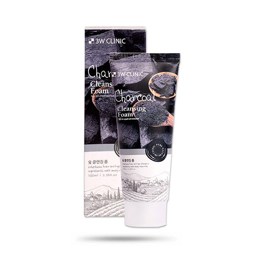 Sữa Rửa Mặt Trị Mụn Than Hoạt Tính 3W Clinic 100ml