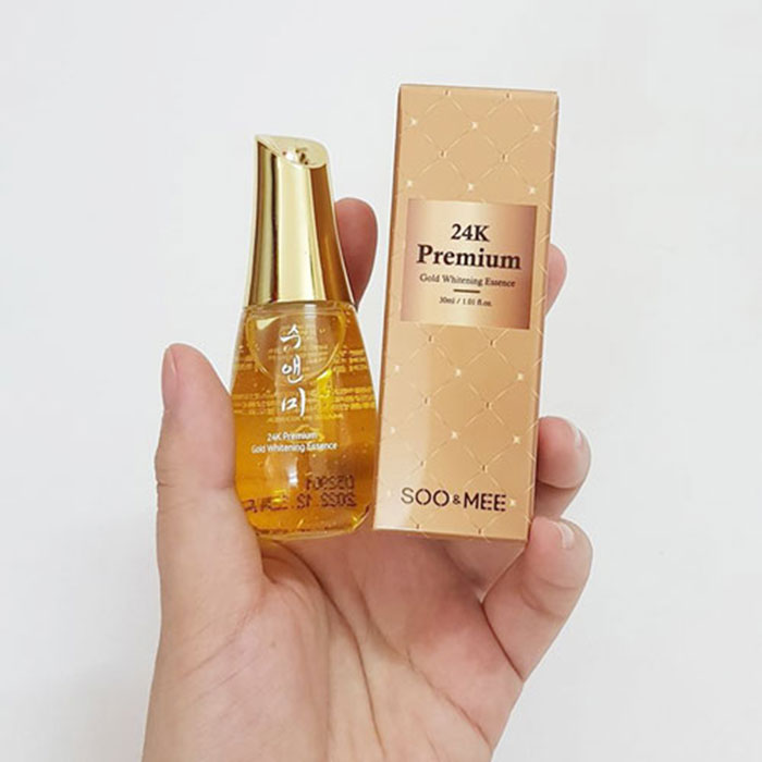 Tinh Chất Vàng Soo & Mee 24K Premium Gold Whitening Essence