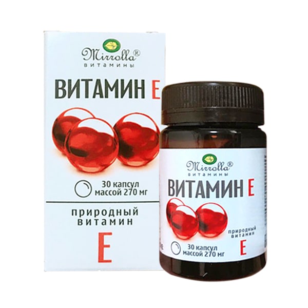 Vitamin E 270mg Mirrolla Của Nga Hộp 30 Viên