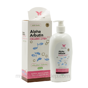 Dưỡng Trắng Da Alpha Arbutin Collagen Lotion 500ml Thái Lan