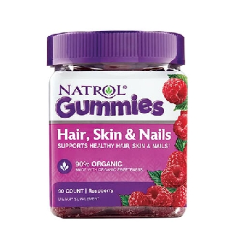 Kẹo Dẻo Đẹp Da Móng Tóc Natrol Gummies Hair Skin And Nails 90 Viên Mỹ