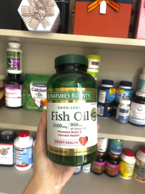 Viên Uống Dầu Cá Nature’s Bounty Fish Oil 1400 mg 130 Viên Mỹ
