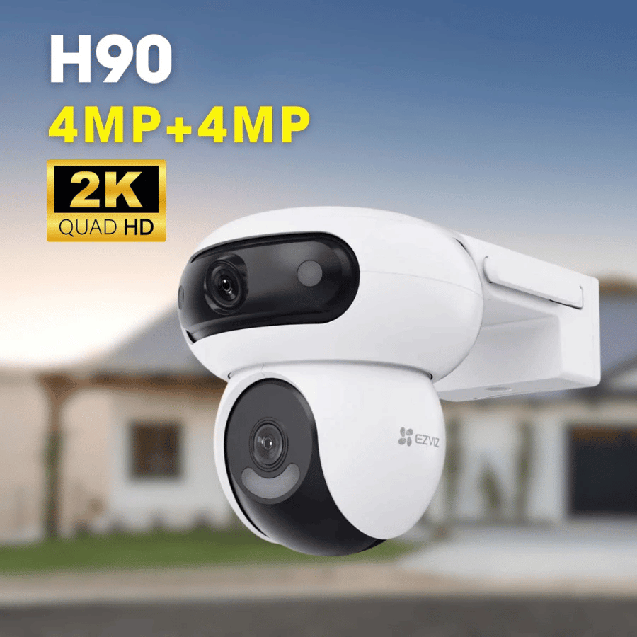 Camera EZVIZ H90 2K+ 8MP 2 Mắt Xoay 360° Ngoài trời-1