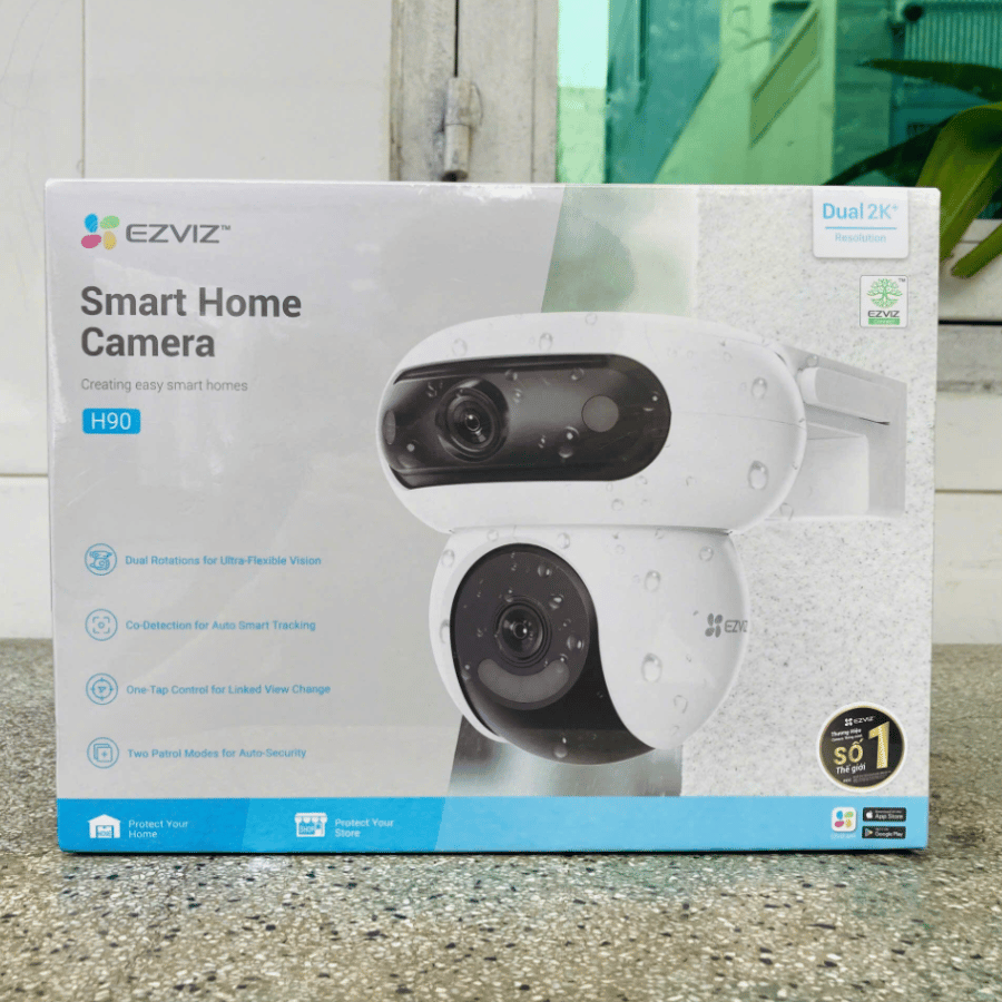 Camera EZVIZ H90 2K+ 8MP 2 Mắt Xoay 360° Ngoài trời-2