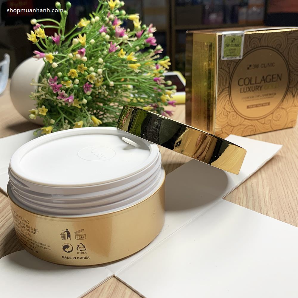 Đắp mắt chống lão hóa Collagen Luxury Gold Hydrogel Eye & Spot Patch 3W Clinic-4
