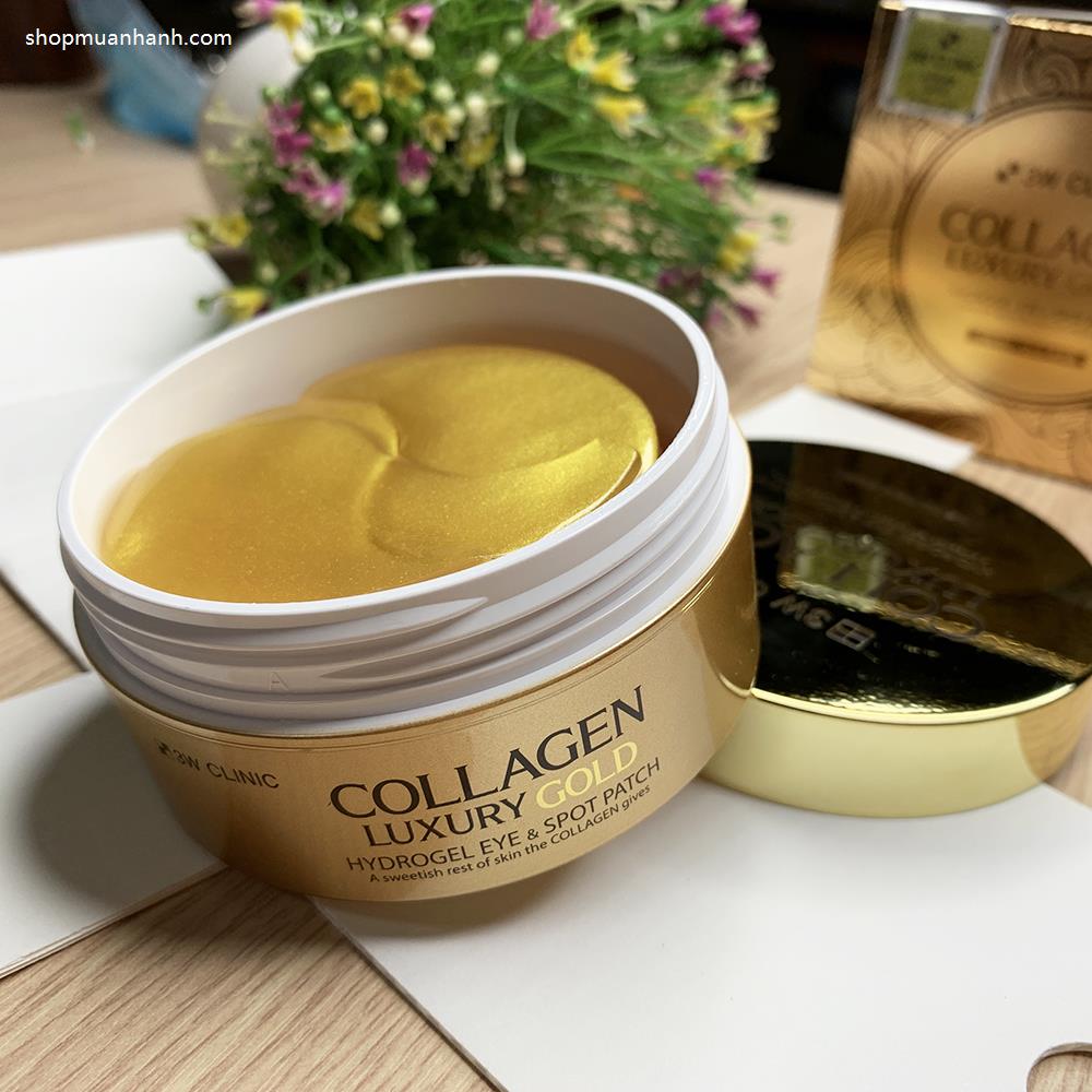 Đắp mắt chống lão hóa Collagen Luxury Gold Hydrogel Eye & Spot Patch 3W Clinic-7