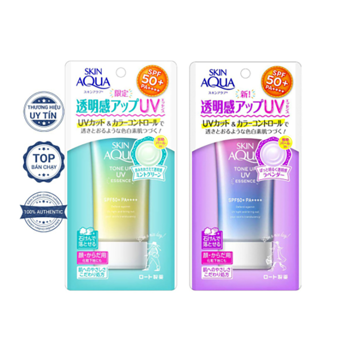 Kem Chống Nắng Rohto Skin Aqua Tone Up Essence 80gr Nhật Bản-2