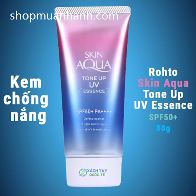 Kem Chống Nắng Rohto Skin Aqua Tone Up Essence 80gr Nhật Bản-5