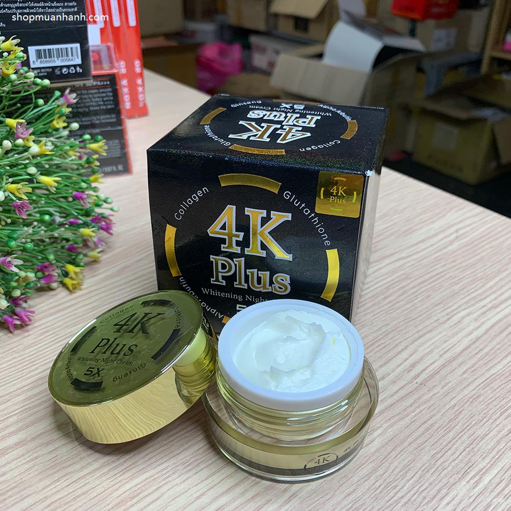 Kem Dưỡng Trắng Da Nhân Sâm 4k Plus Whitening Night Cream-3