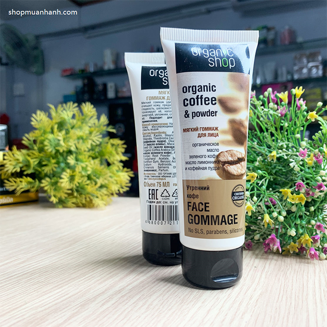 Kem Tẩy Da Chết Mặt Organic Shop Organic Coffee And Powder Của Nga-3
