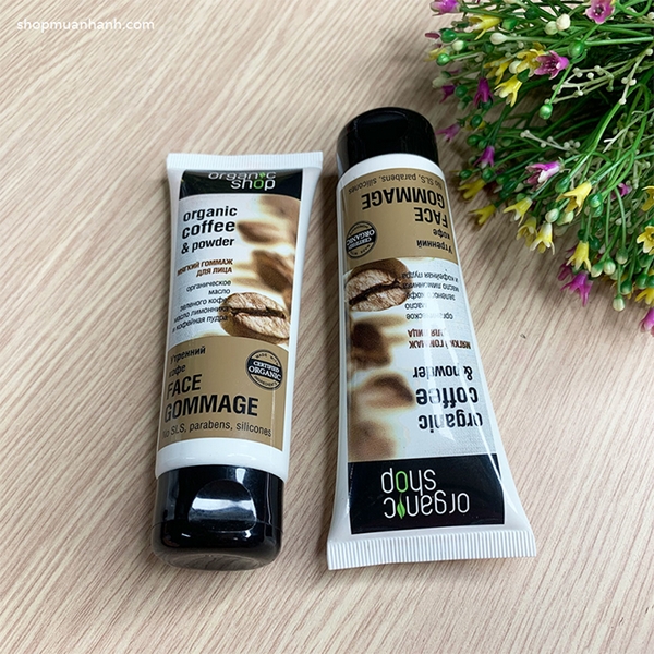 Kem Tẩy Da Chết Mặt Organic Shop Organic Coffee And Powder Của Nga-4