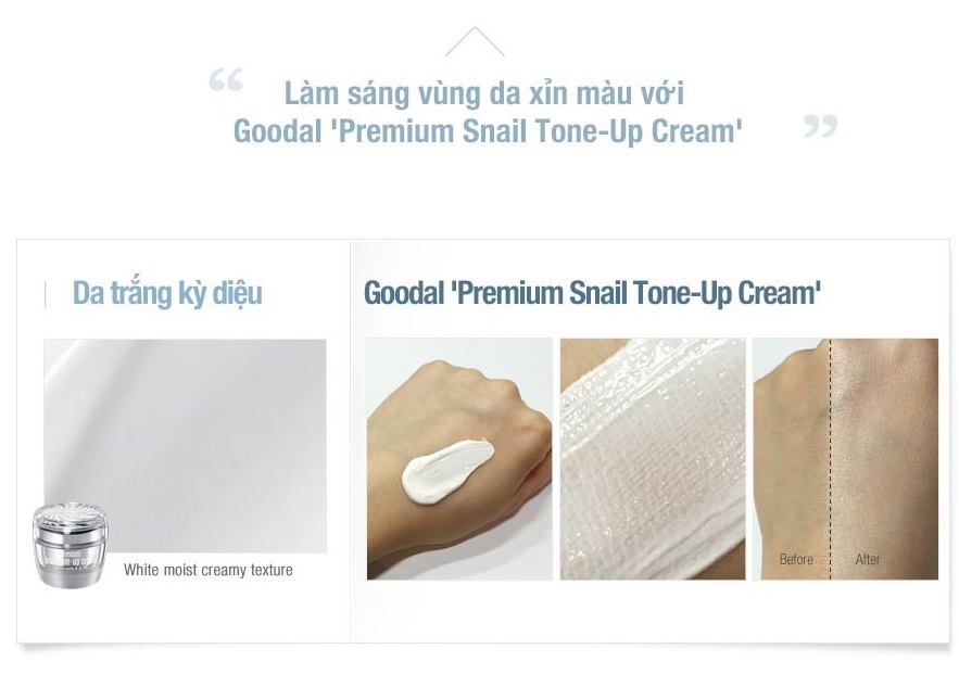 Set Dưỡng Trắng Da Chiết Xuất Ốc Sên Goodal Premium Snail Tone Up Cream Special-2