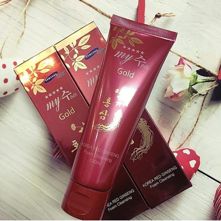 Sữa Rửa Mặt Hồng Sâm Đỏ My Gold Chính Hãng-2