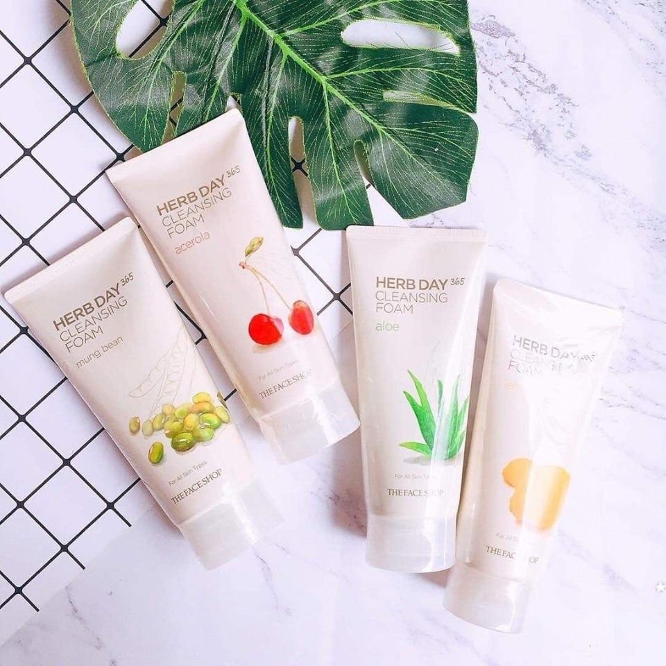 Sữa Rửa Mặt The Face Shop Herb Day 365 Cleansing Foam-2