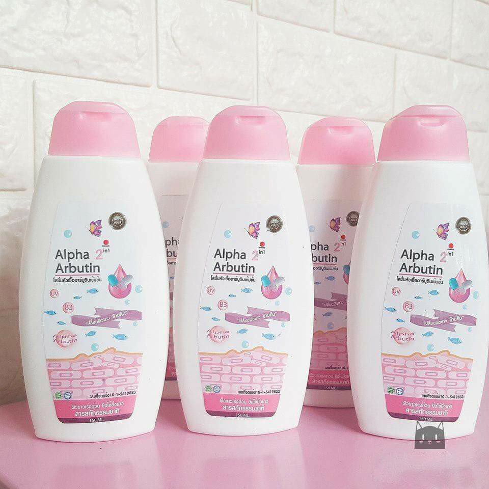 Sữa Dưỡng Thể Trắng Mịn Da Alpha Arbutin 2 In 1 Thái Lan Chính Hãng-1