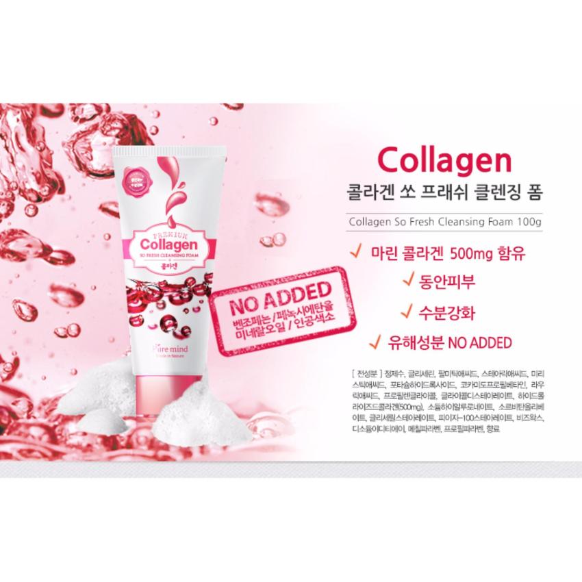 Sữa Rửa Mặt Pure Mind So Fresh Cleansing Foam Hàn Quốc-5