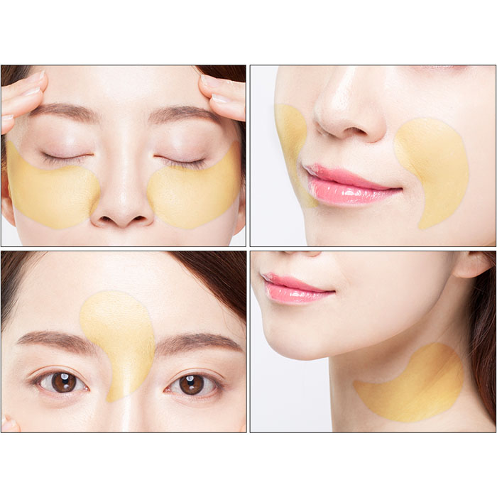 Mặt Nạ Trị Xóa Nhăn Vùng Mắt 3W Clinic Collagen Luxury Gold-1
