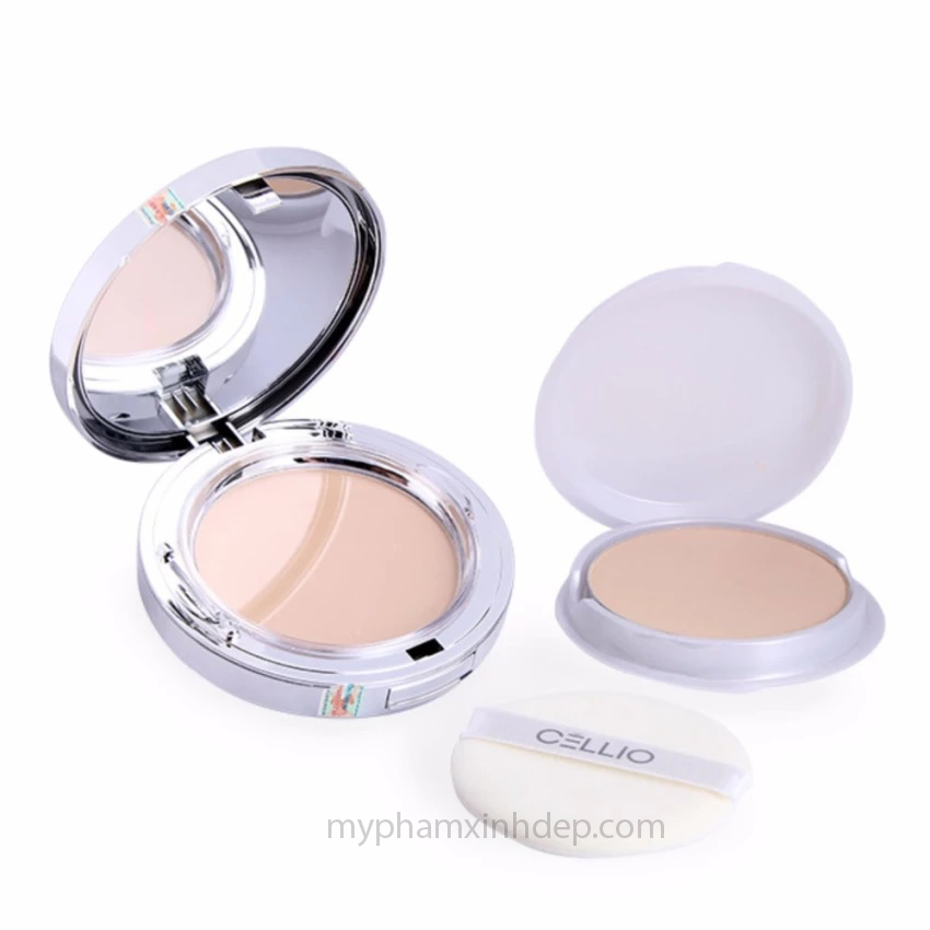 Phấn Phủ Siêu Mịn Cellio Ex Collagen Twoway Cake SPF30 PA-1