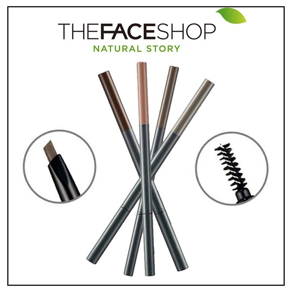Chì Kẻ Mày 2 Đầu The Face Shop Designing Eyebrow Pencil-2