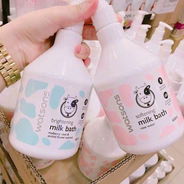 Sữa Tắm Con Bò Watsons Milk Bath Thái Lan Chính Hãng-1