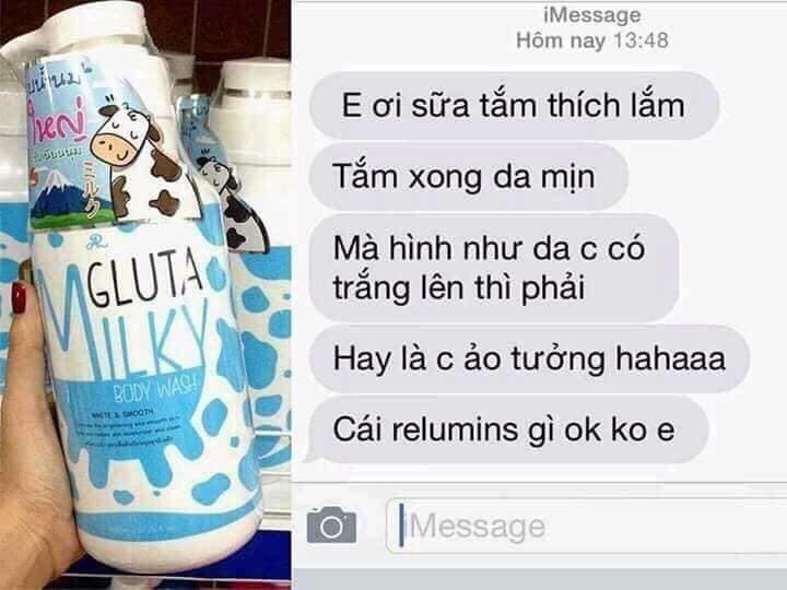 Sữa Tắm Milky Gluta Tặng Kèm Sữa Rửa Mặt Milky Gluta Chính Hãng Thái-1